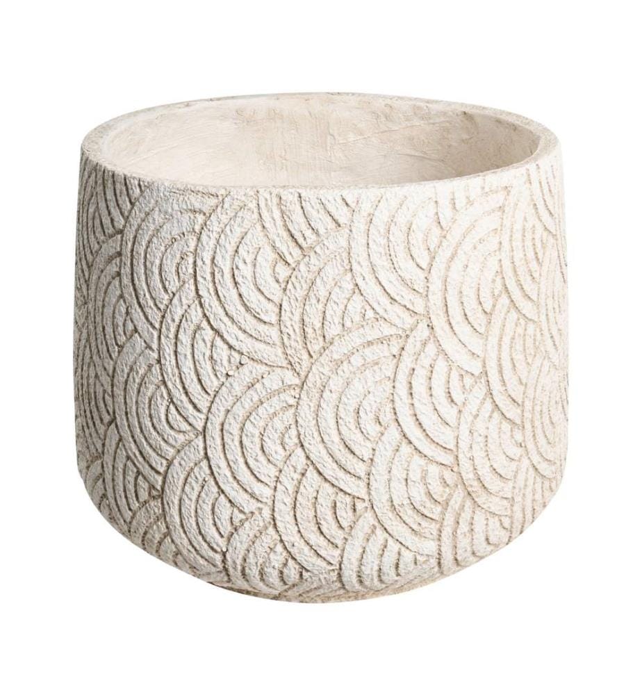Blumenkübel ERIROS 31 cm Hellbeige