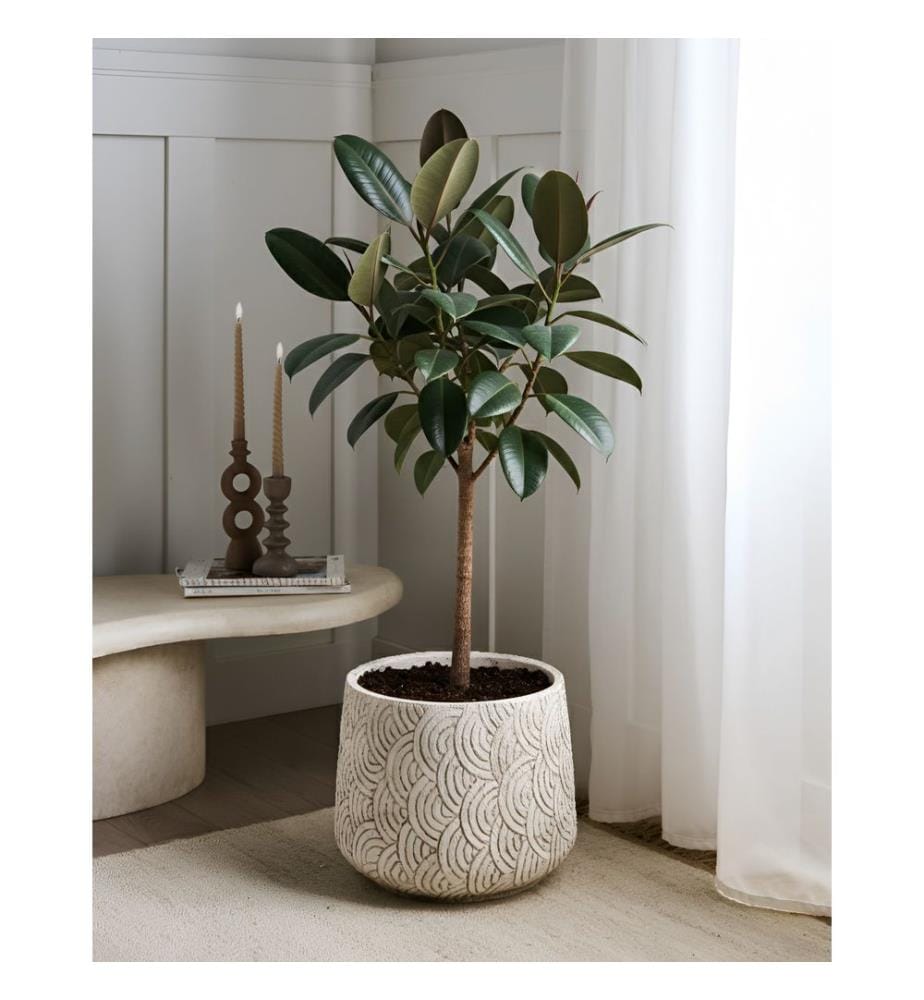 Blumenkübel ERIROS 31 cm Hellbeige