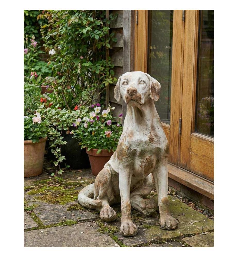 Statue de jardin CETONA Chien Beige