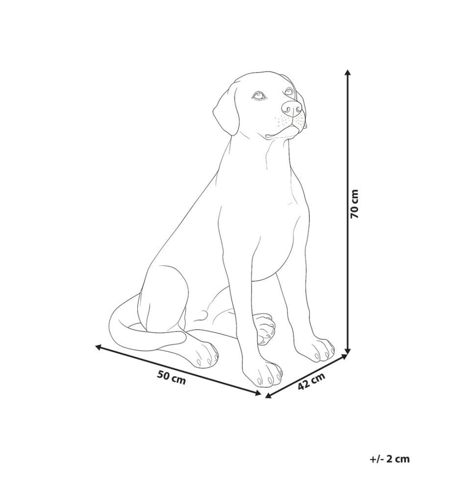 Statue de jardin CETONA Chien Beige