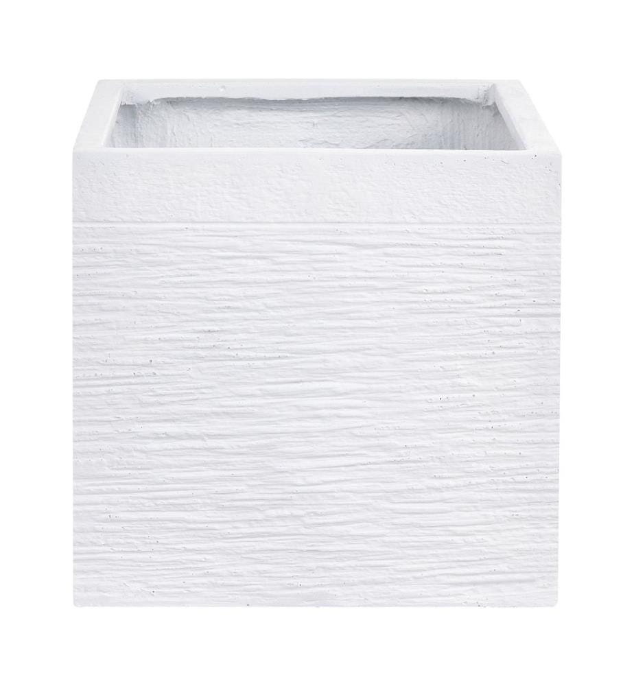 Blumenkübel PAROS 40 cm Weiss