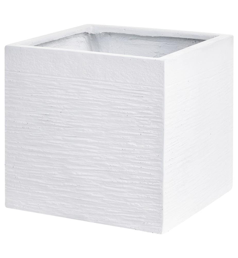 Blumenkübel PAROS 40 cm Weiss