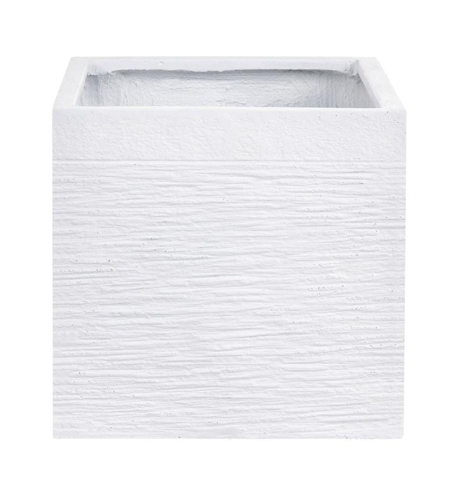 Blumenkübel PAROS 30 cm Weiss