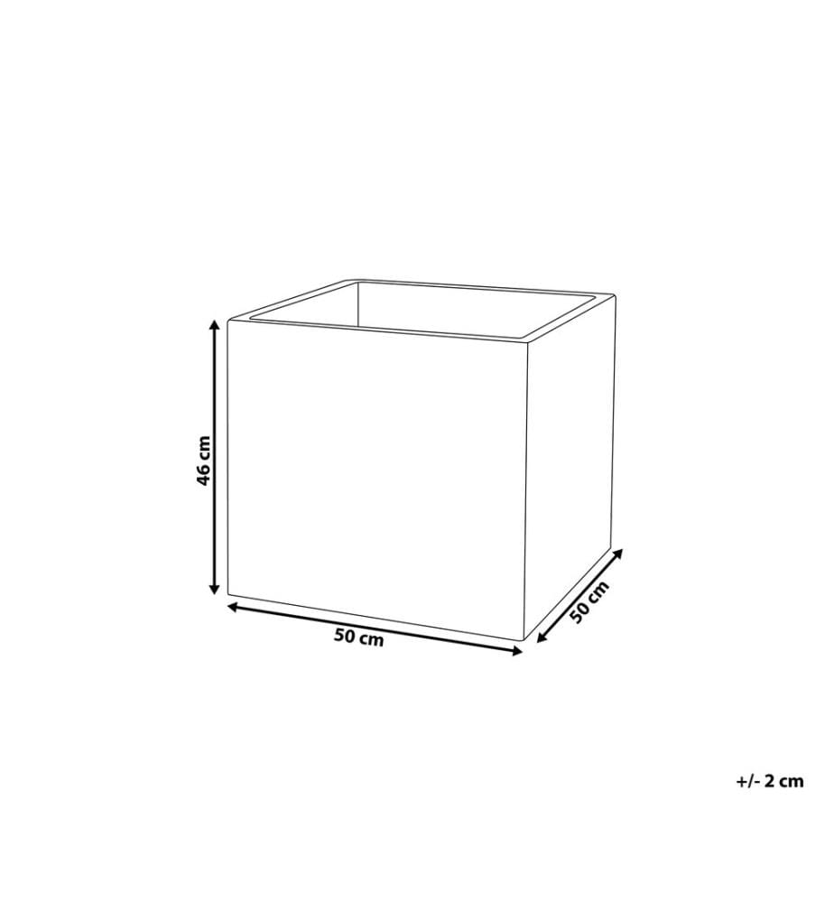 Cache-pot PAROS 50 cm Blanc