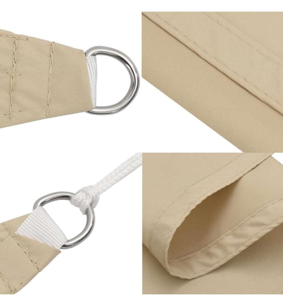 Sonnensegel Oxford-Gewebe Dreieckig 5x6x6 m Beige