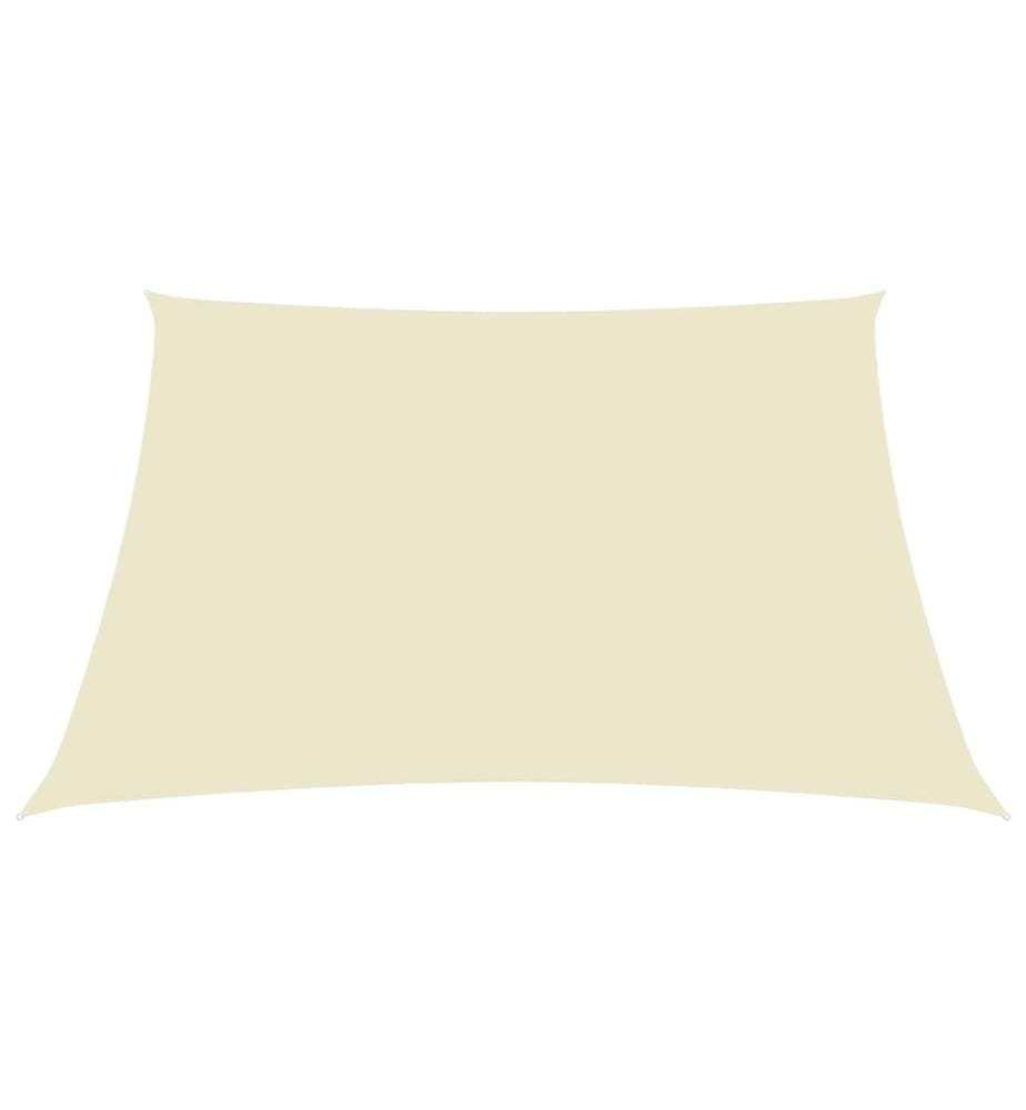 Sonnensegel Oxford-Gewebe Rechteckig 4x5 m Creme