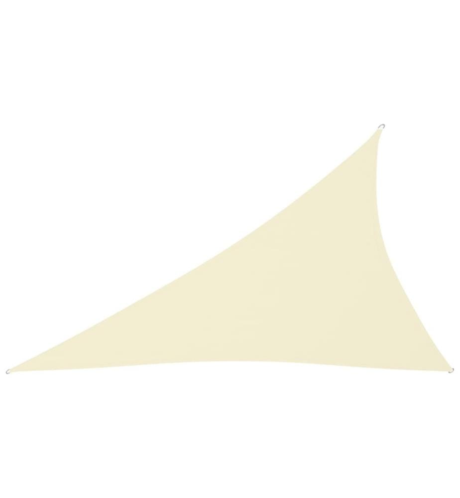 Sonnensegel Oxford-Gewebe Dreieckig 4x5x6,4 m Creme