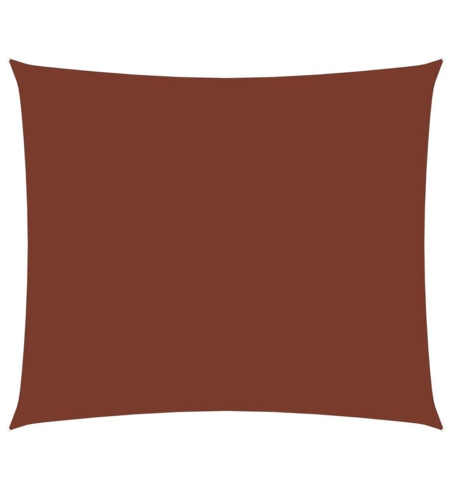 Sonnensegel Oxford-Gewebe Rechteckig 6x7 m Terracotta-Rot