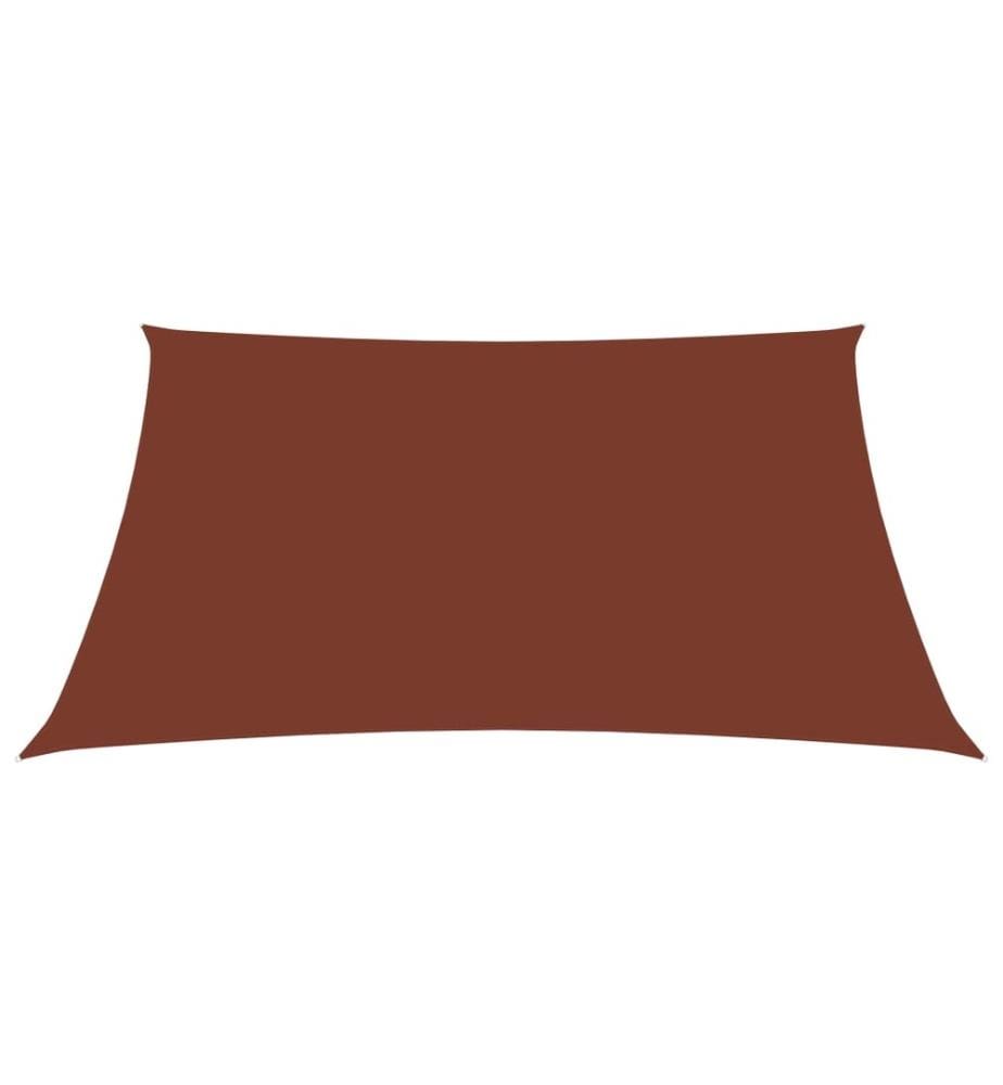 Sonnensegel Oxford-Gewebe Rechteckig 6x7 m Terracotta-Rot