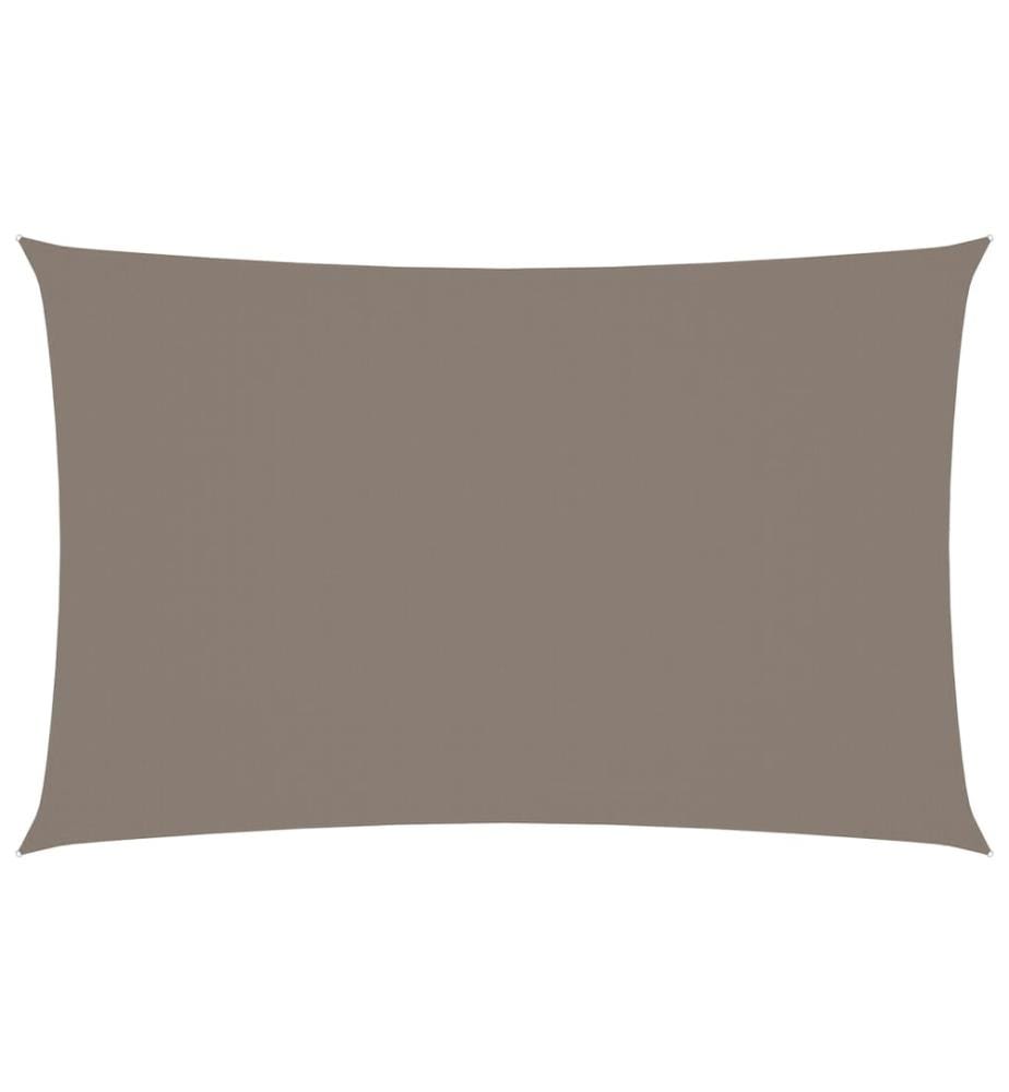 Sonnensegel Oxford-Gewebe Rechteckig 3x6 m Taupe
