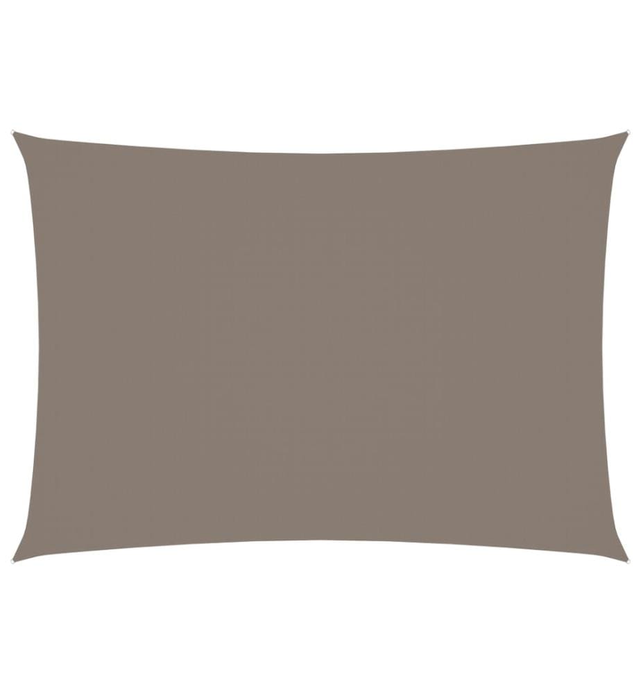 Sonnensegel Oxford-Gewebe Rechteckig 3,5x4,5 m Taupe