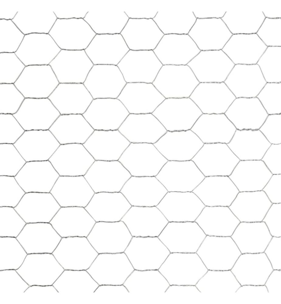 Drahtzaun Verzinkter Stahl 25x1,2 m Silbern