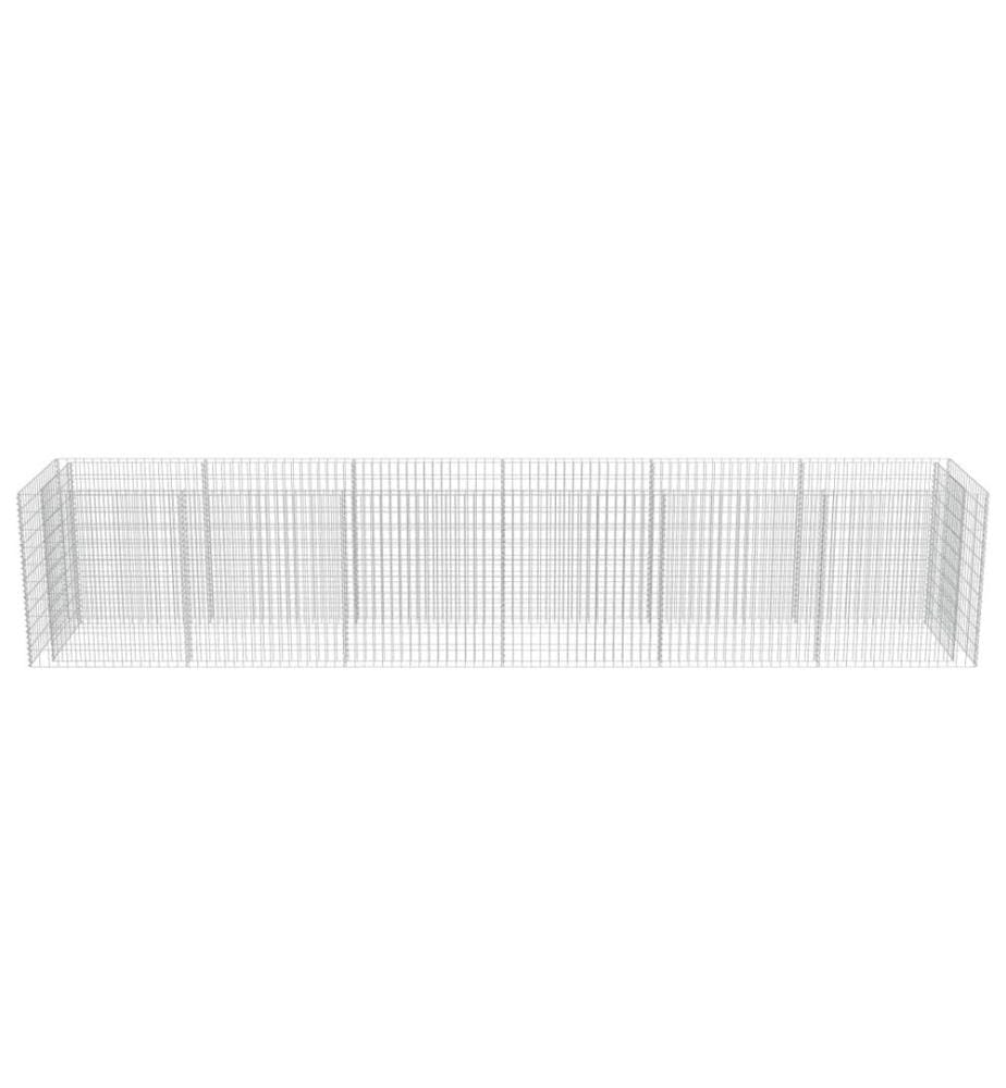 Gabionen-Hochbeet Verzinkter Stahl 540×90×100 cm