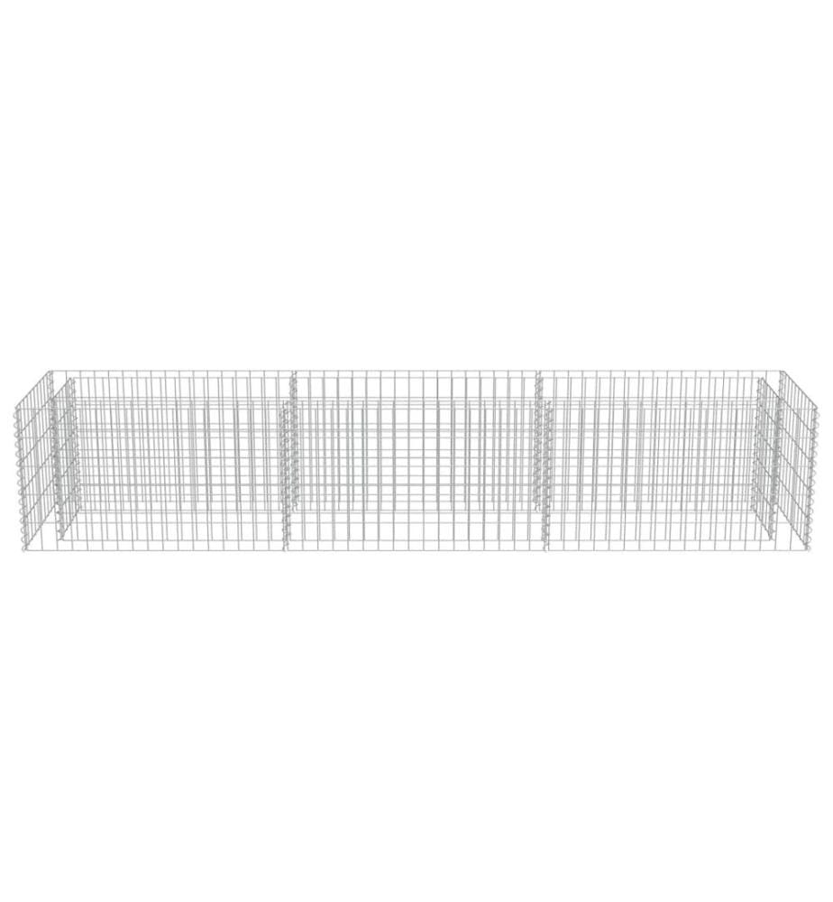 Gabionen-Hochbeet Verzinkter Stahl 270×50×50 cm