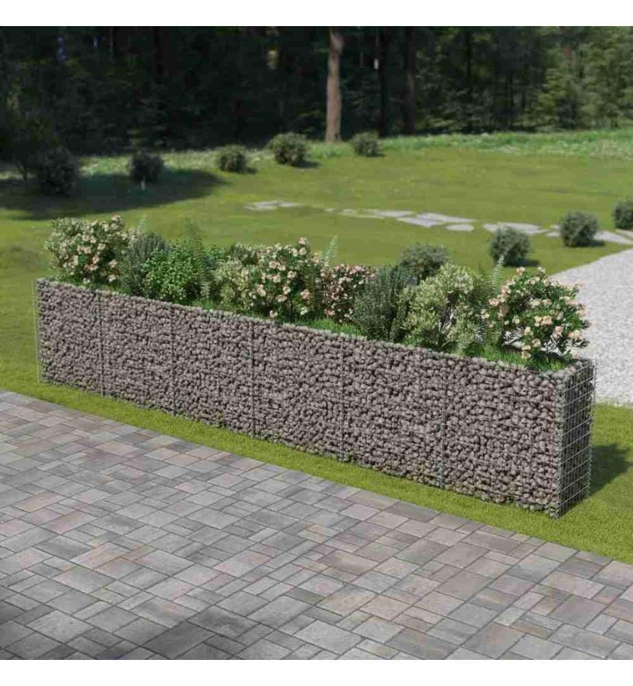 Gabionen-Hochbeet Verzinkter Stahl 540×50×100 cm