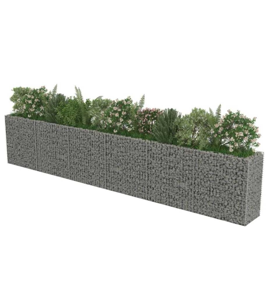 Gabionen-Hochbeet Verzinkter Stahl 540×50×100 cm