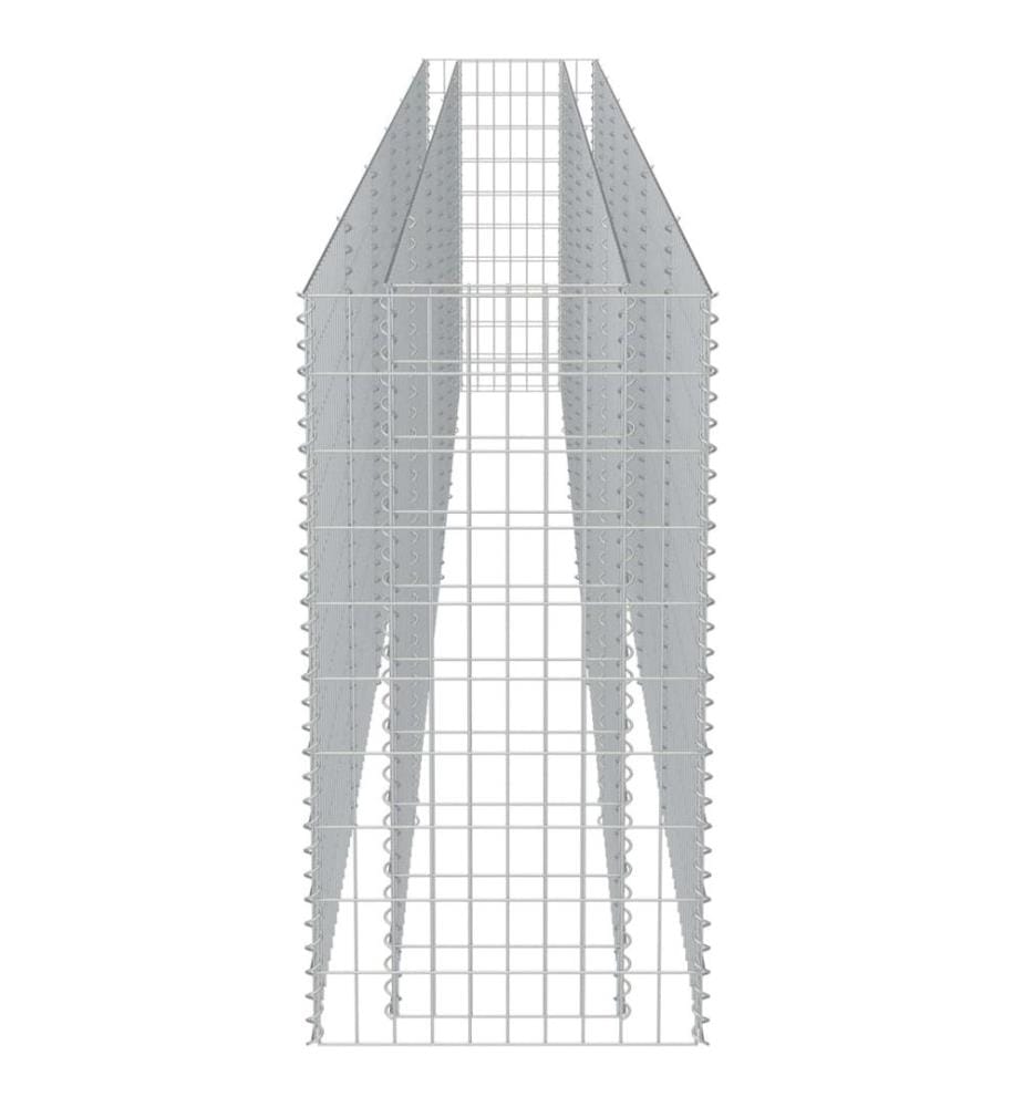 Gabionen-Hochbeet Verzinkter Stahl 540×50×100 cm