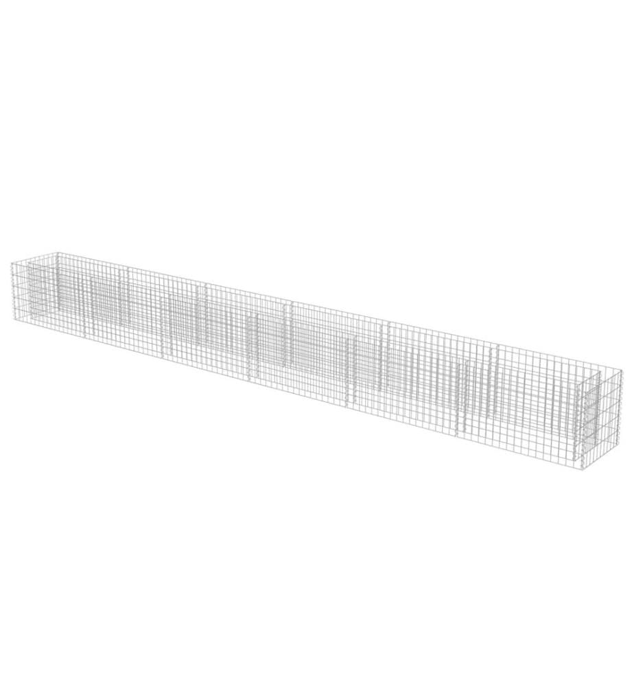 Gabionen-Hochbeet Verzinkter Stahl 540×50×50 cm