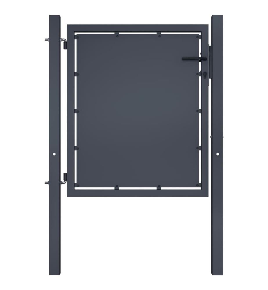 Gartentor Stahl 100×100 cm Anthrazit