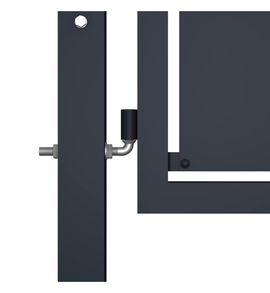 Gartentor Stahl 100×100 cm Anthrazit