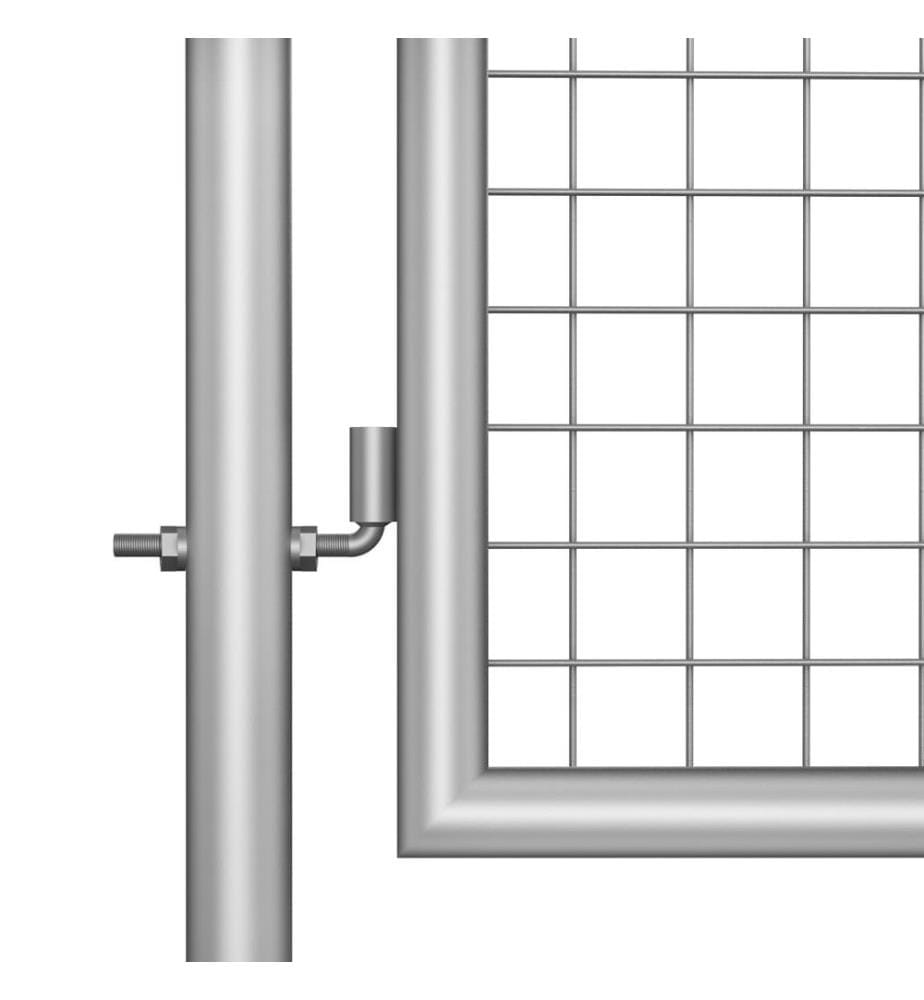 Gartentor Verzinkter Stahl 105x150 cm Silbern