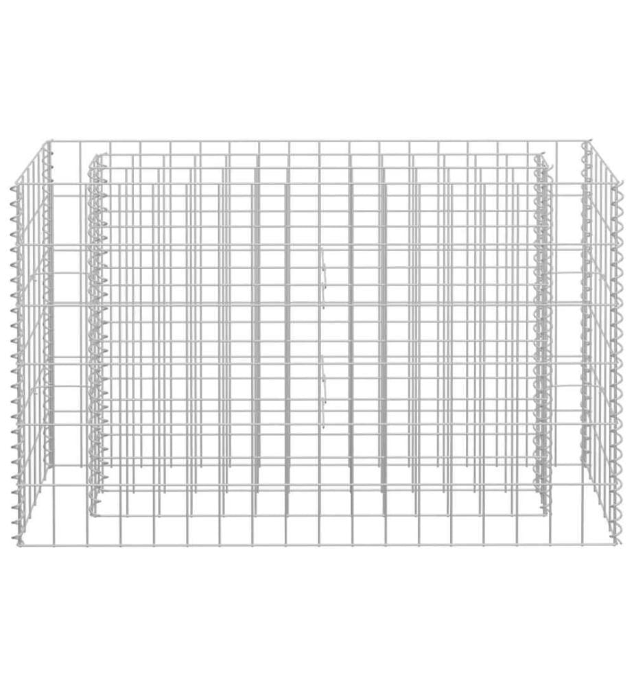 Gabionen-Hochbeet Verzinkter Stahl 90×30×60 cm