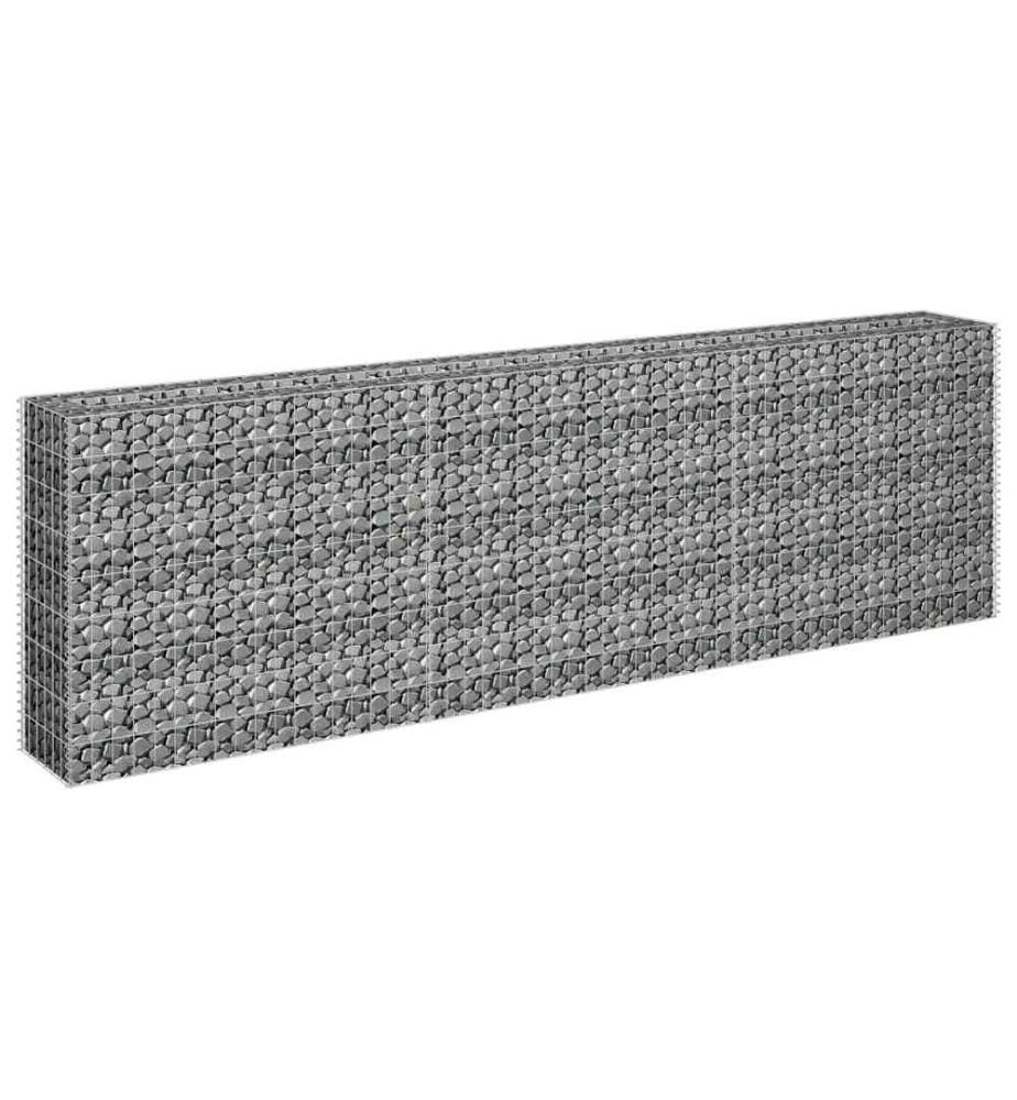 Gabionen-Hochbeet Verzinkter Stahl 270 x 30 x 90 cm