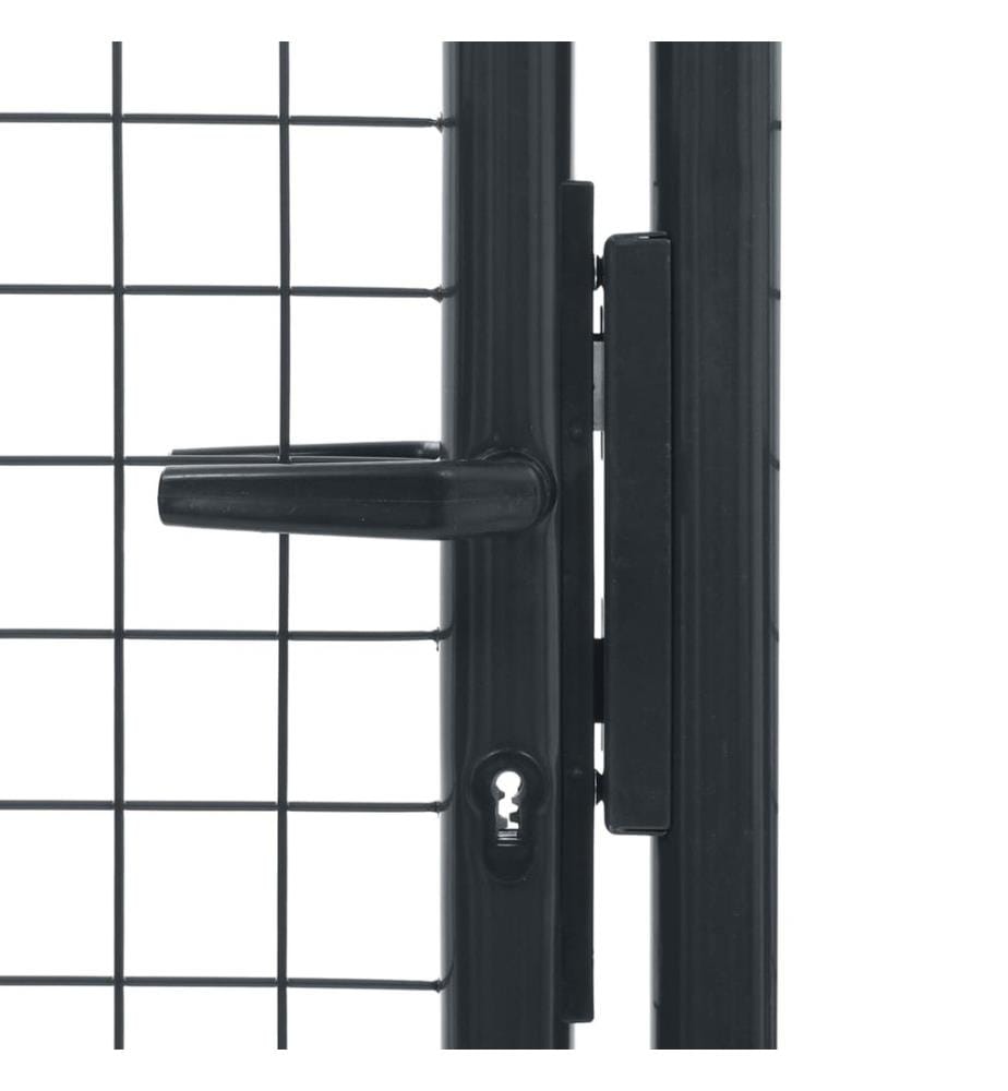 Mesh-Gartentor Verzinkter Stahl 100 x 175 cm Grau