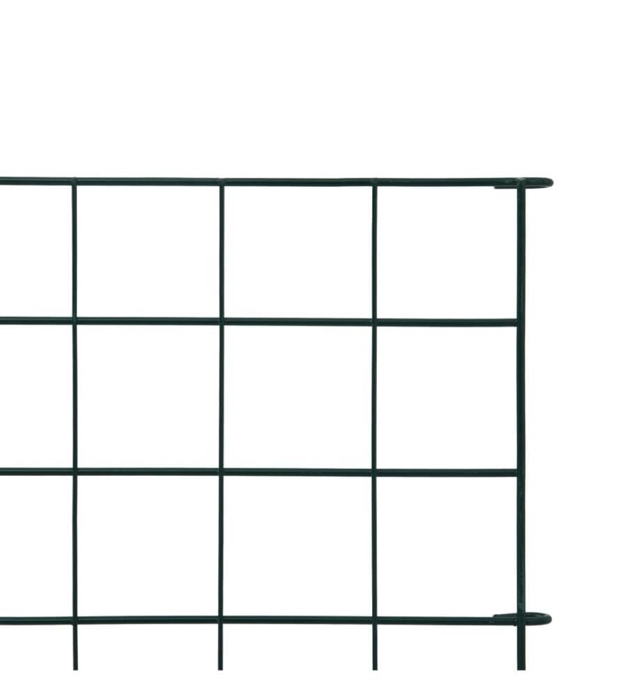 Ensemble de clôture de jardin 77,5x64 cm vert