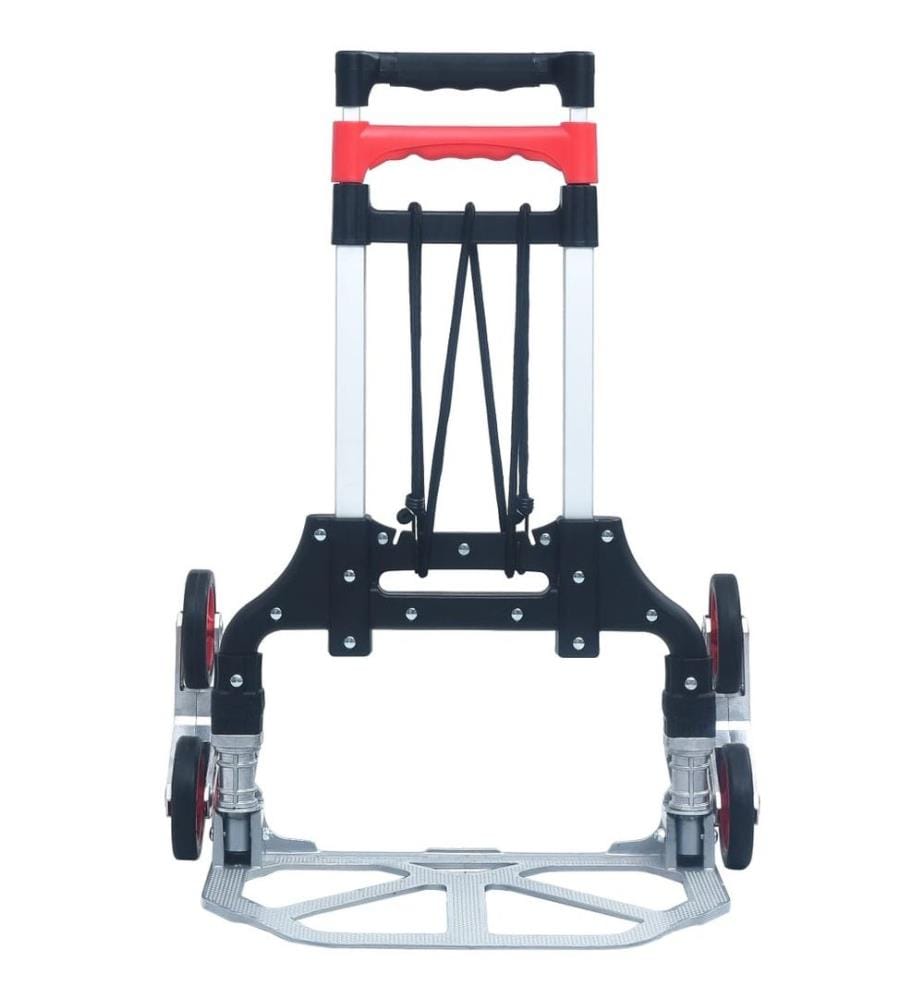 Chariot d'escalier pliable 70 kg Aluminium Argenté