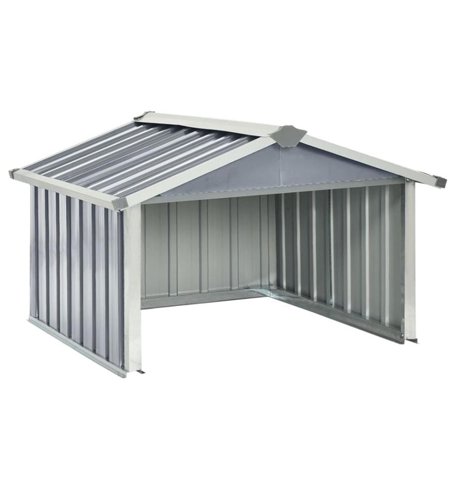 Rasenmäher Garage 92x97x63 cm Verzinkter Stahl Grau