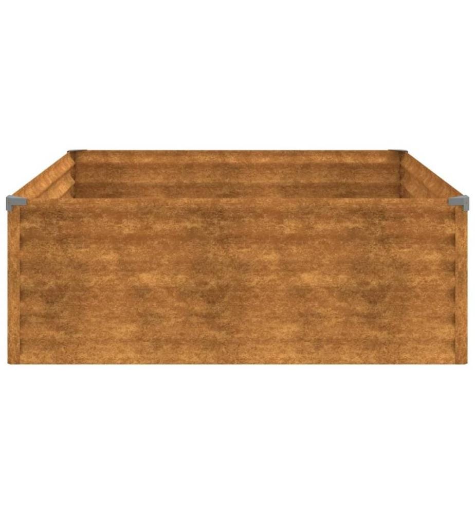 Hochbeet 100x100x36 cm Cortenstahl