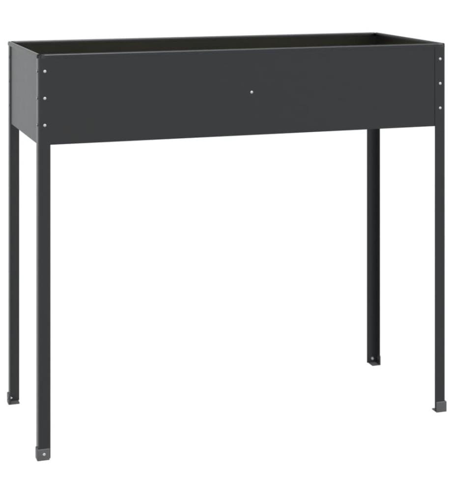 Jardinière Anthracite 100,5x40,5x90 cm Acier galvanisé