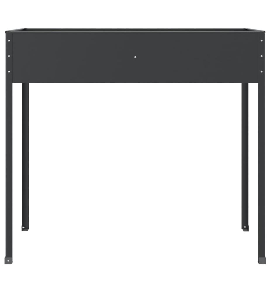 Jardinière Anthracite 100,5x40,5x90 cm Acier galvanisé