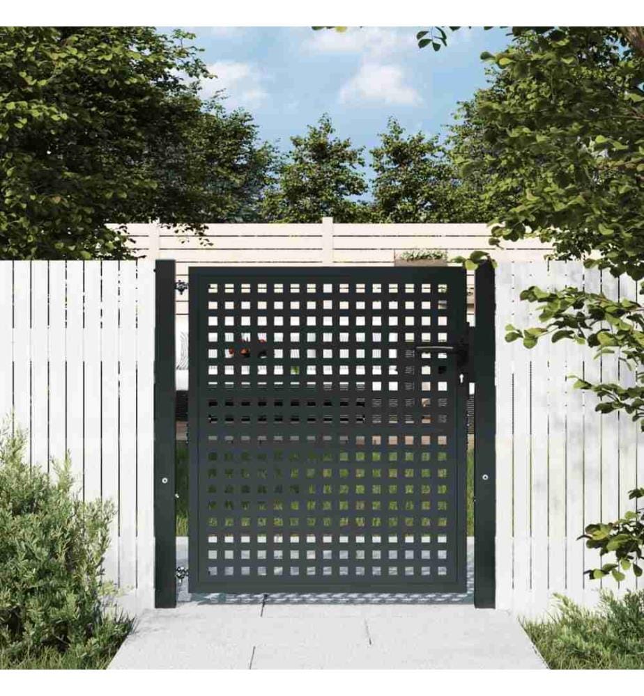 Gartentor Anthrazit 105x150 cm Stahl