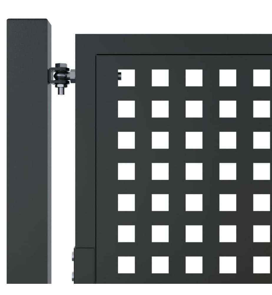 Gartentor Anthrazit 105x150 cm Stahl