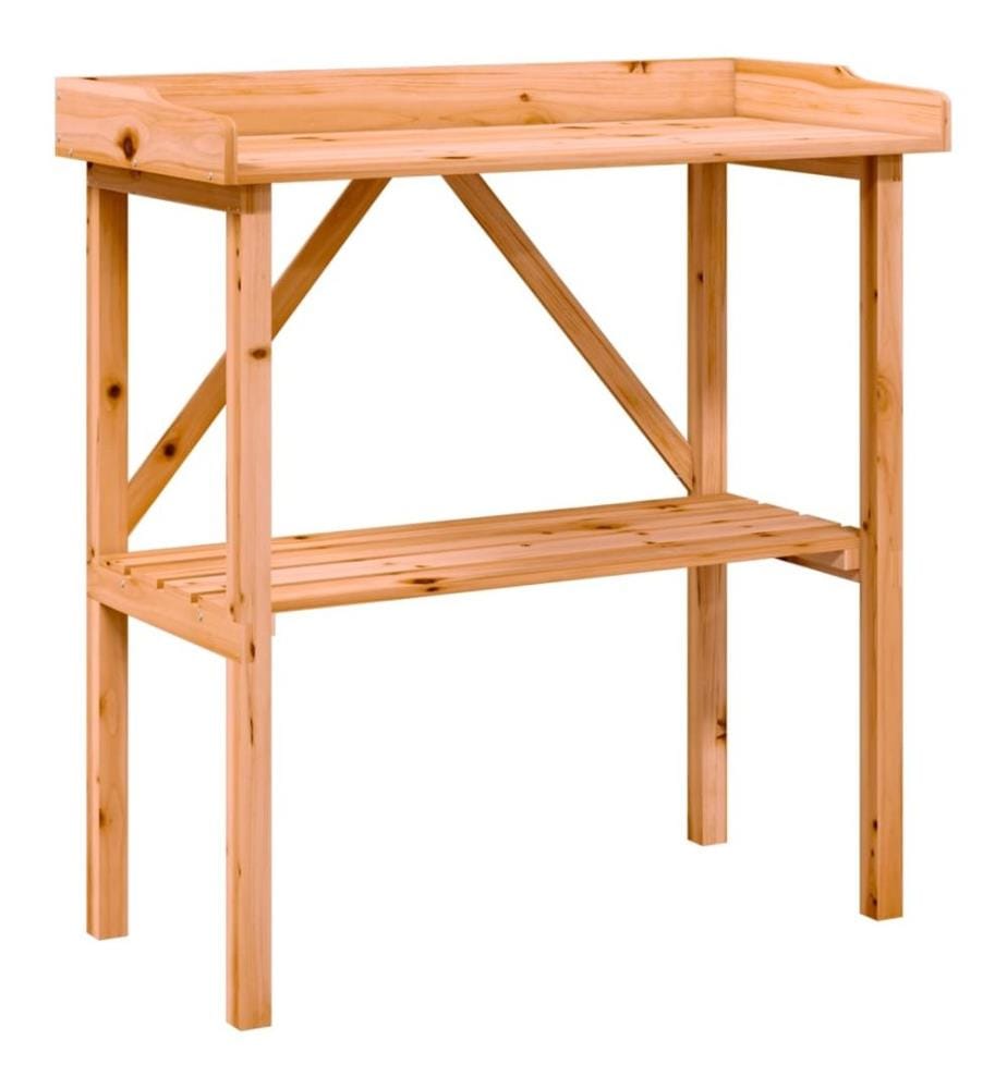 Pflanztisch mit Ablage Braun 78x38x82,5 cm Massivholz Tanne