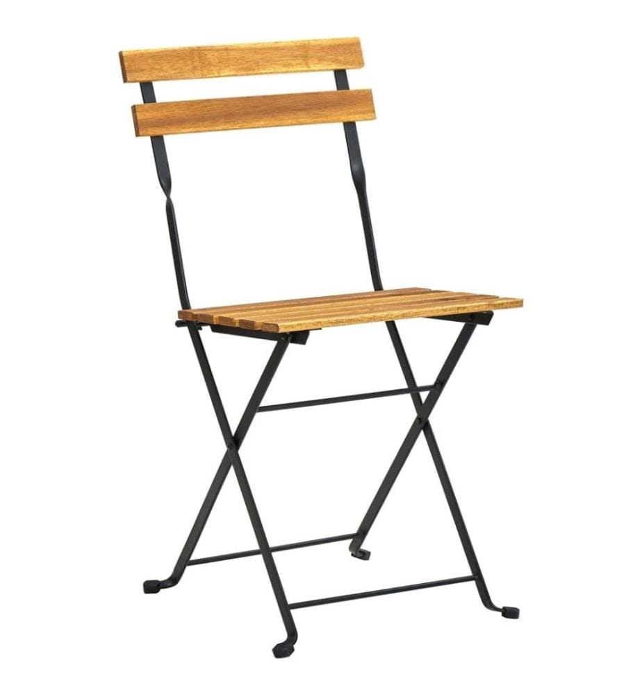 Mobilier à dîner d'extérieur pliable 5 pcs Bois d'acacia solide