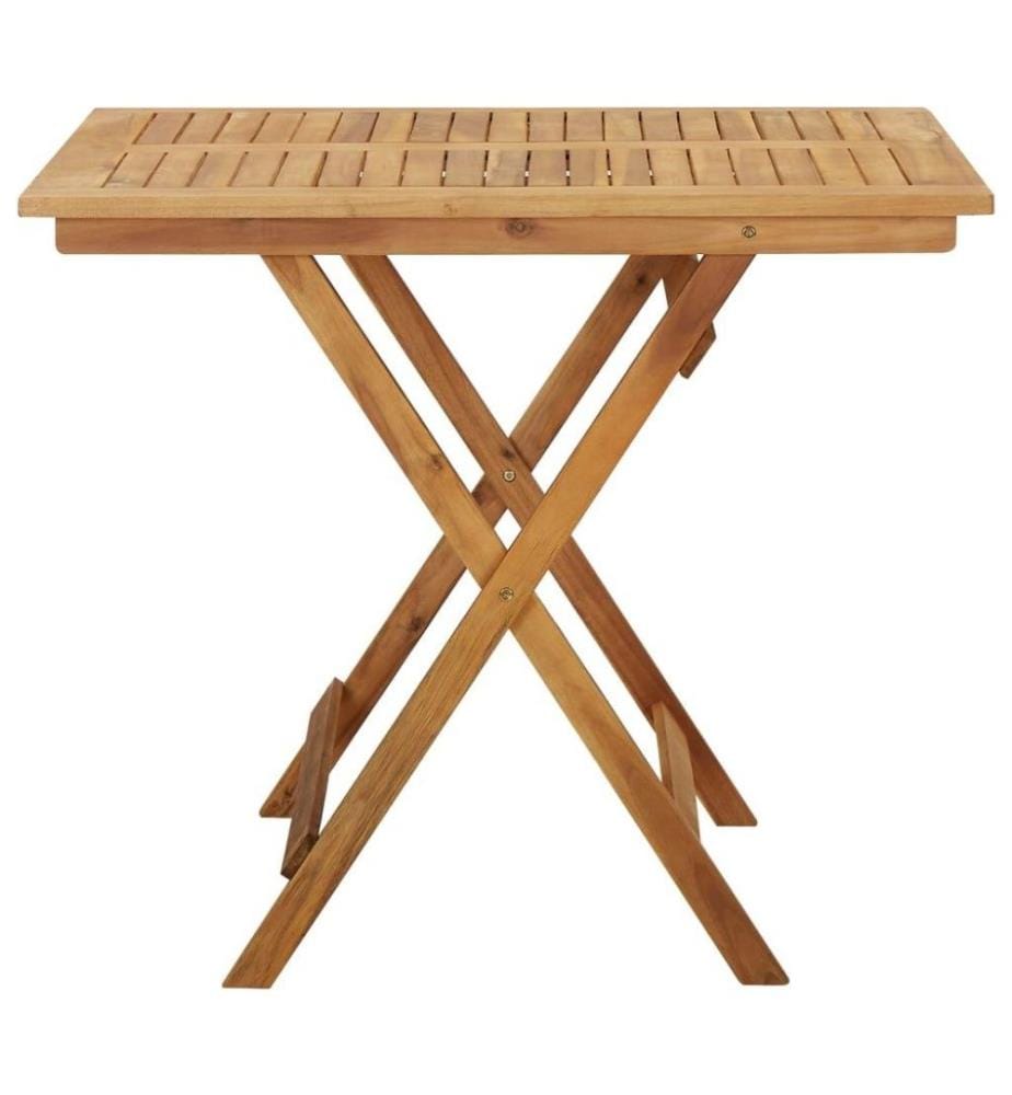 Mobilier à dîner de jardin pliable 5 pcs Bois d'acacia solide