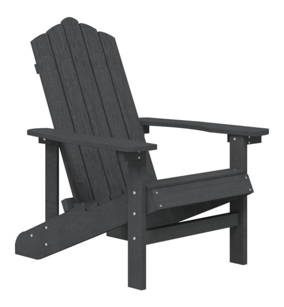 Adirondack-Gartenstühle 2 Stk. HDPE Anthrazit