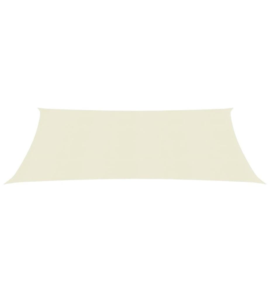 Sonnensegel 160 g/m² Creme 4x7 m HDPE