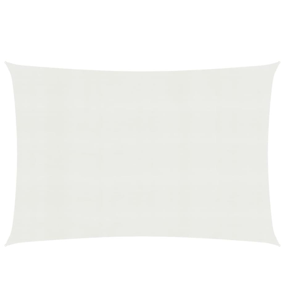 Voile d'ombrage 160 g/m² Blanc 3x5 m PEHD