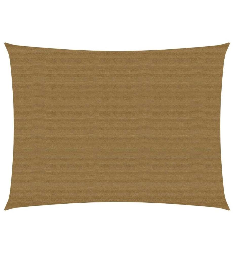 Sonnensegel 160 g/m² Taupe 3x4 m HDPE