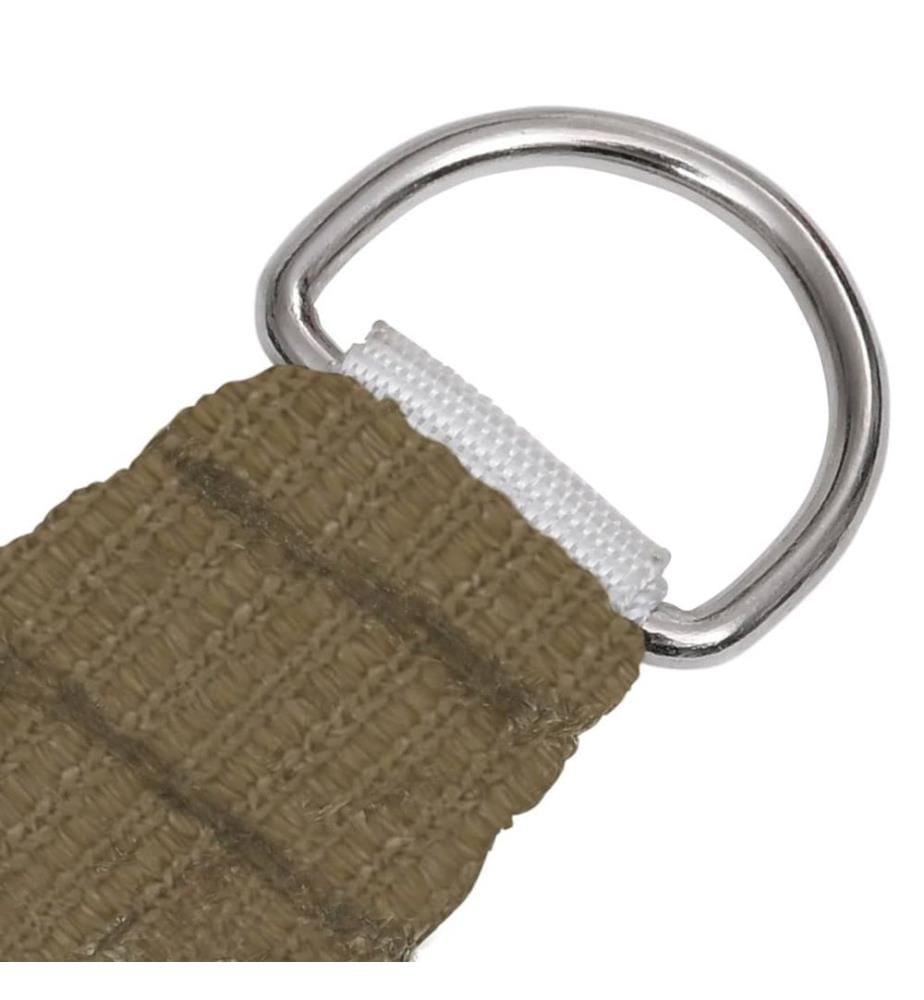 Sonnensegel 160 g/m² Taupe 3x4 m HDPE