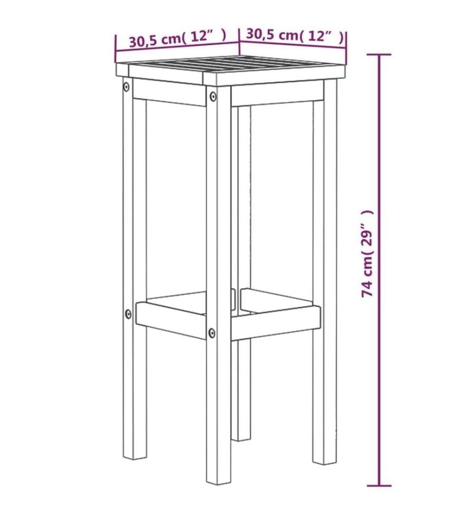 Barhocker 6 Stk. Massivholz Akazie