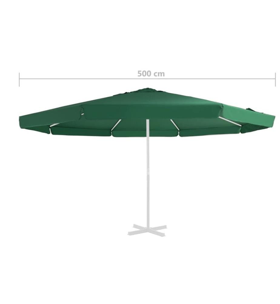 Ersatzbezug für Sonnenschirm Grün 500 cm