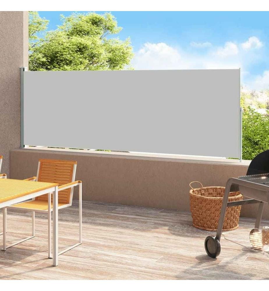 Seitenmarkise Ausziehbar 220x500 cm Grau