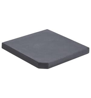 Sonnenschirm-Gewichtsplatte Schwarz Granit Quadratisch 25 kg