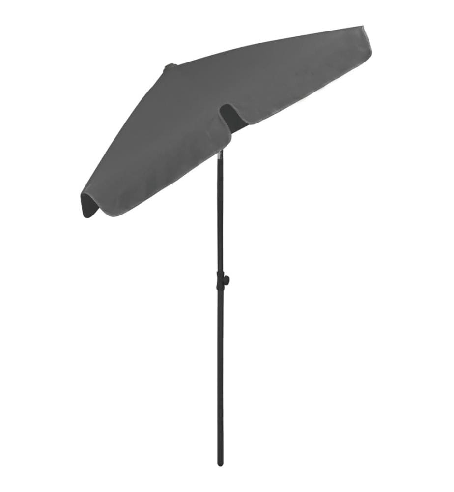Parasol de plage anthracite 180x120 cm