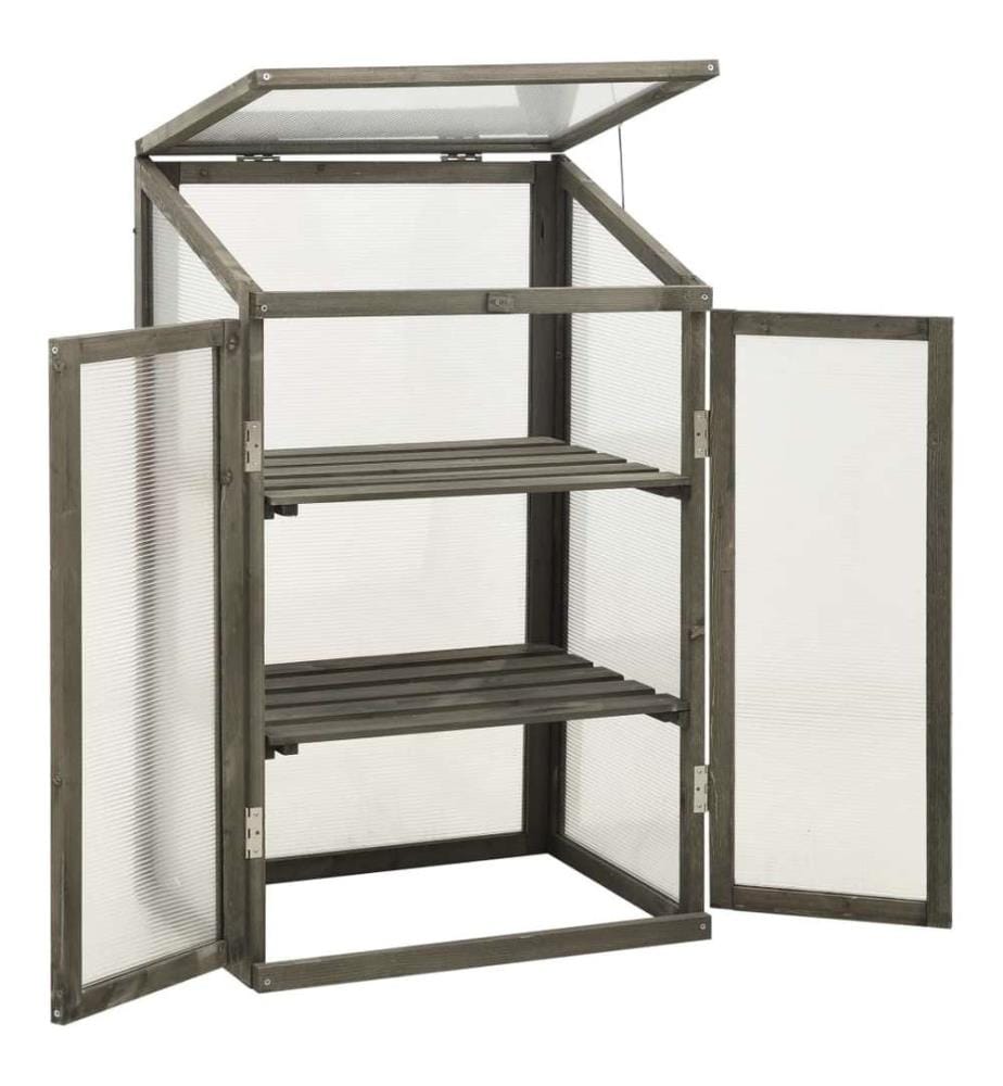 Gewächshaus 60x45x100 cm Tannenholz